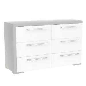 double dresser drawer 6 - Alpine - Gray and white blade