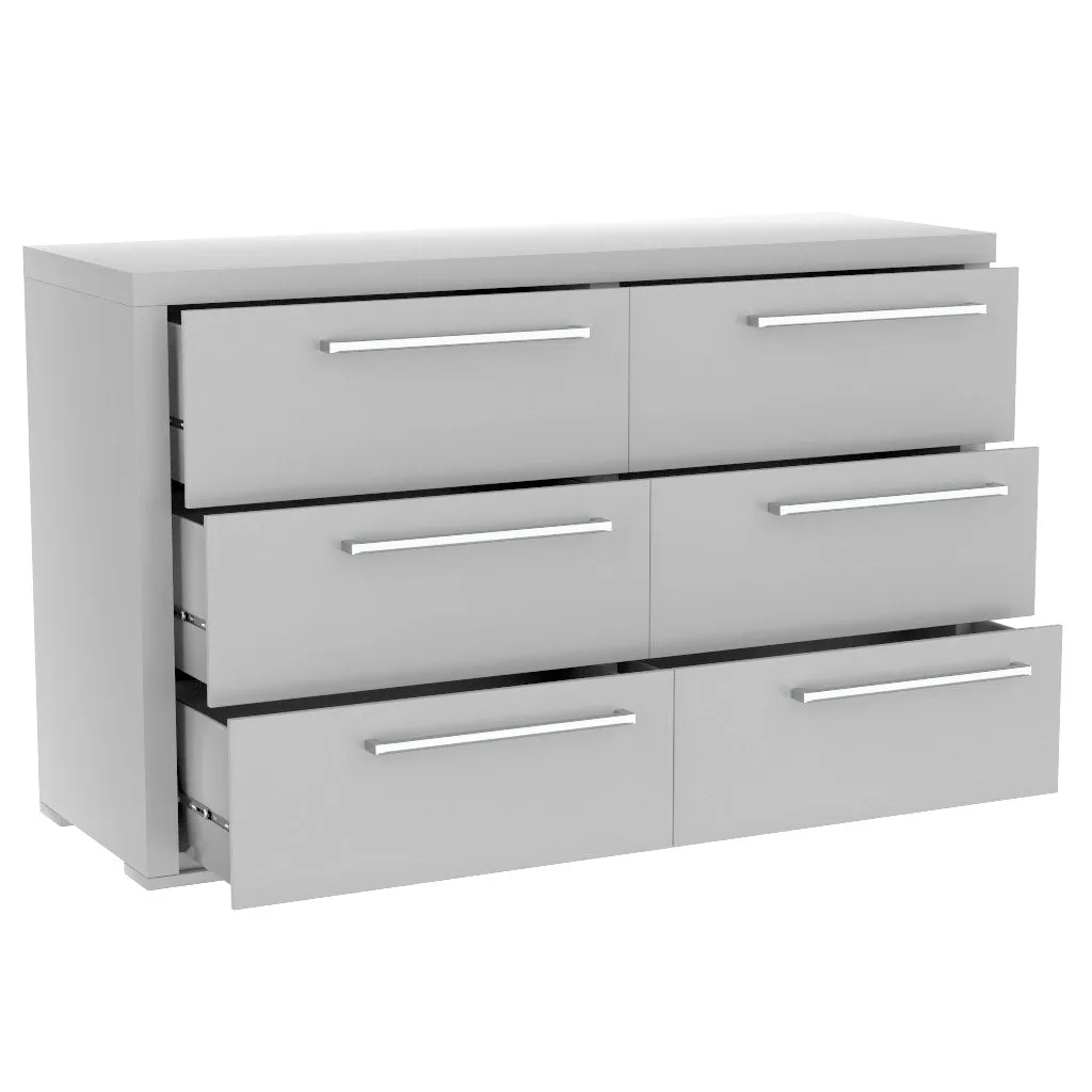 double dresser drawer 6 - Alpine - Gray blade