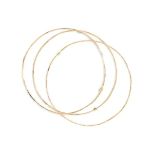 Flattened bangles
