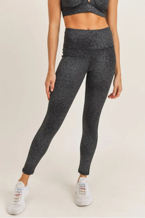Free Your Mind Flake Foil Highwaist Leggings-Small-3XL