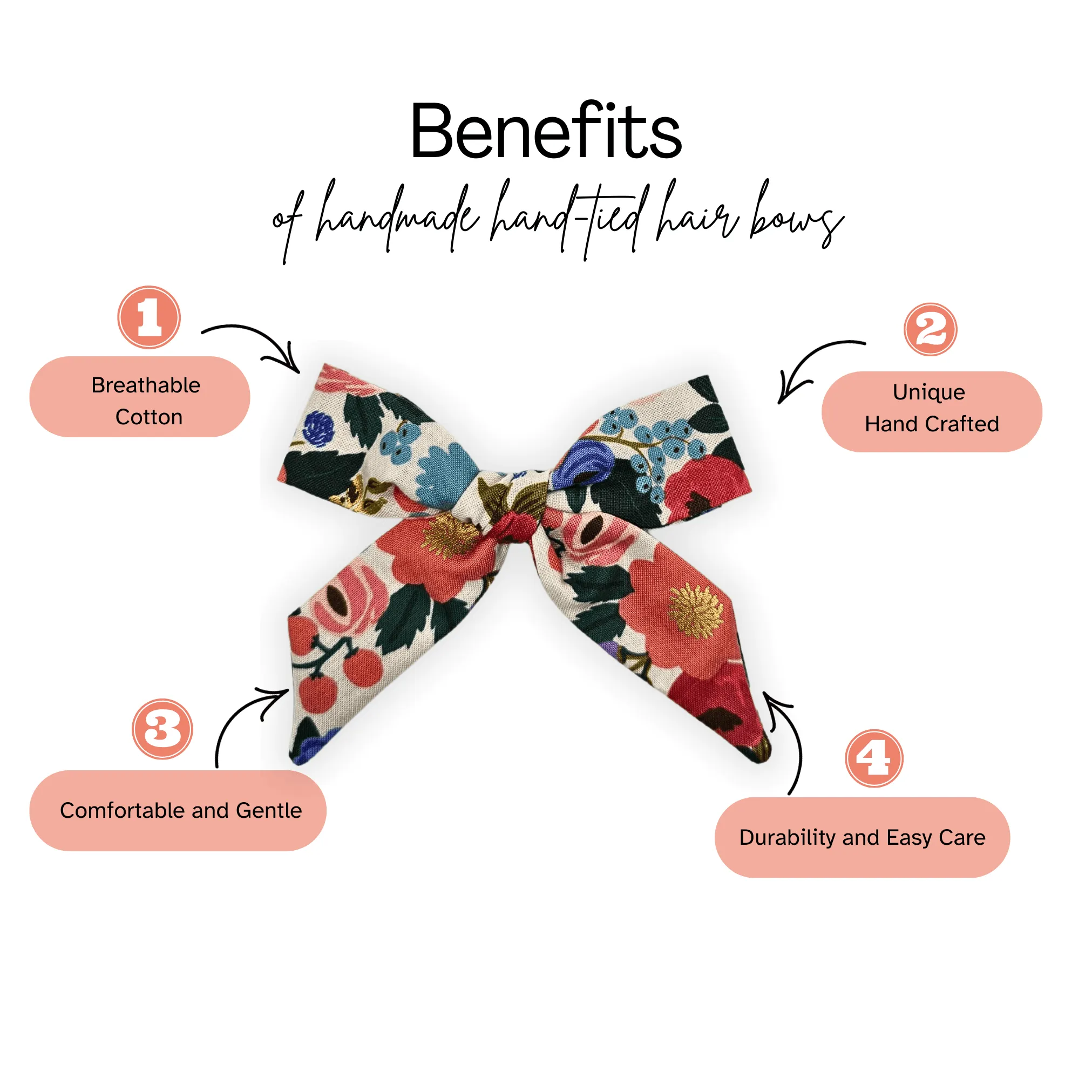 Garden Delight - Sailor Hair Bow