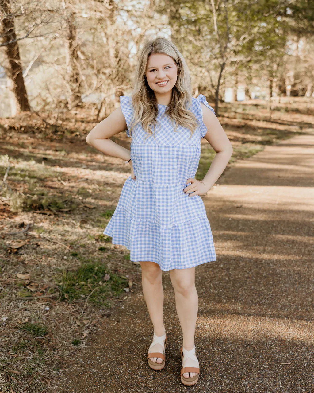 Go for It Gingham Check in Blue