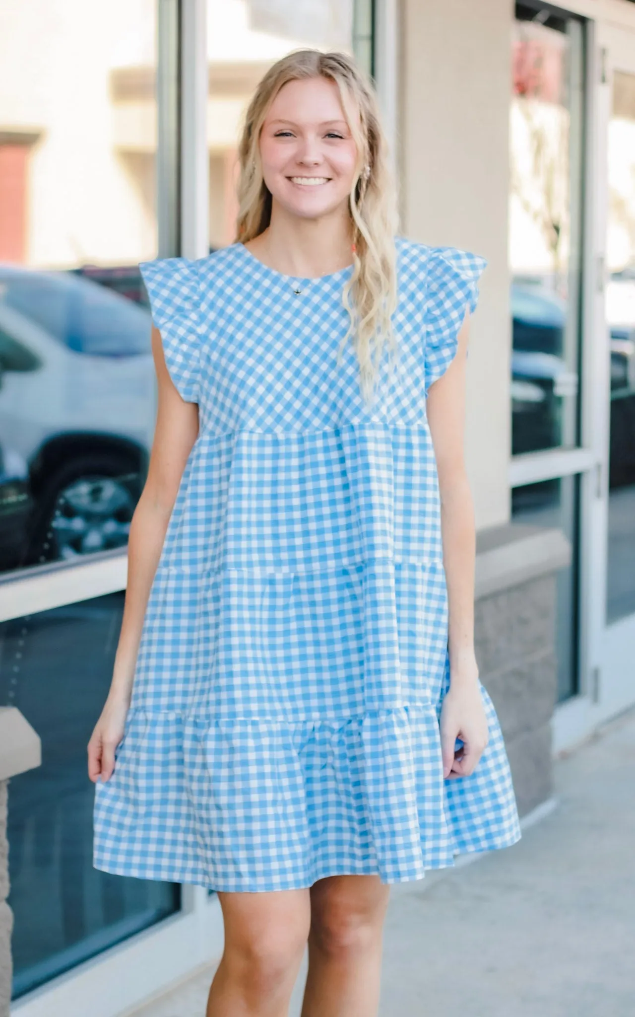 Go for It Gingham Check in Blue