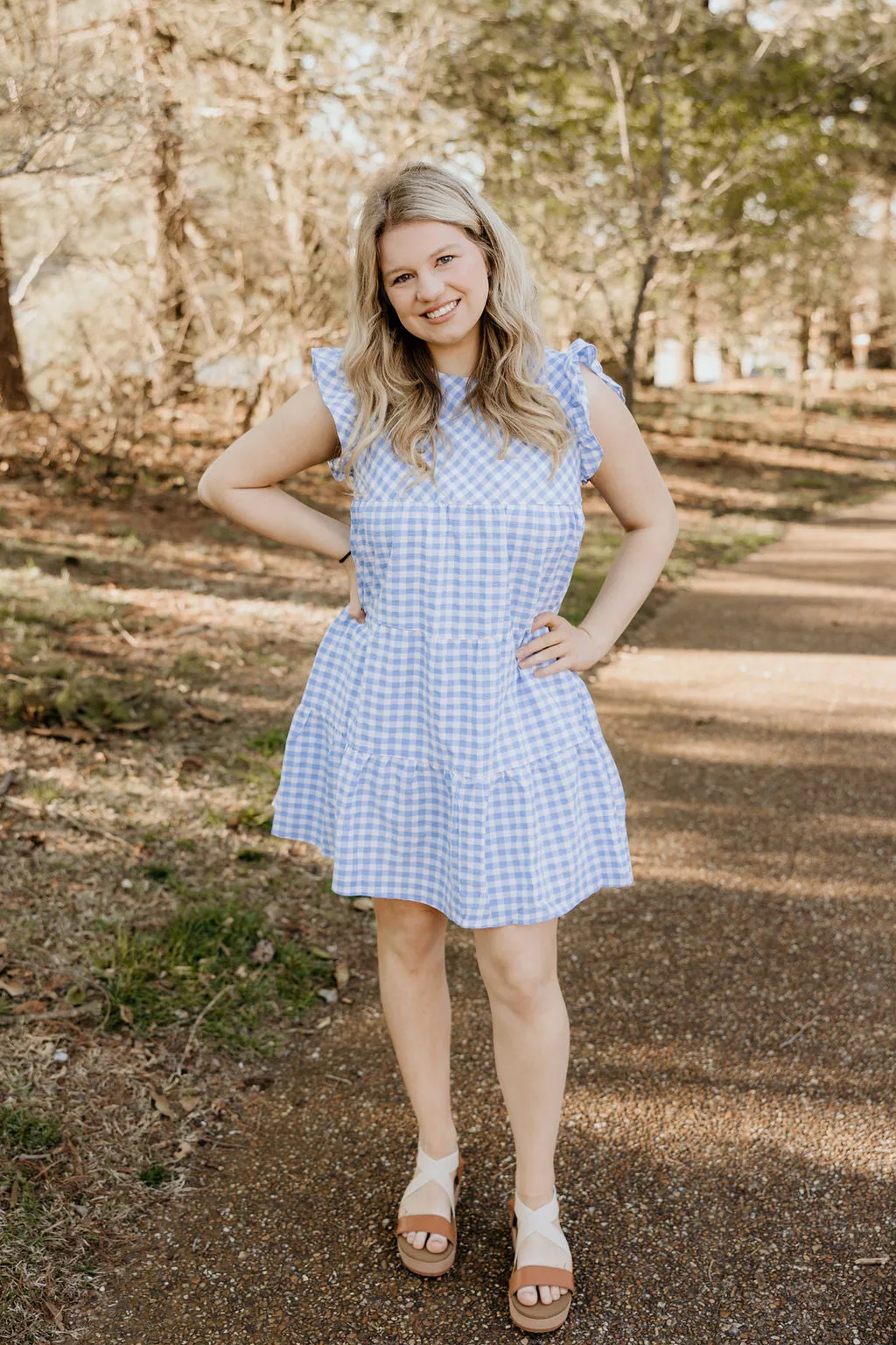Go for It Gingham Check in Blue