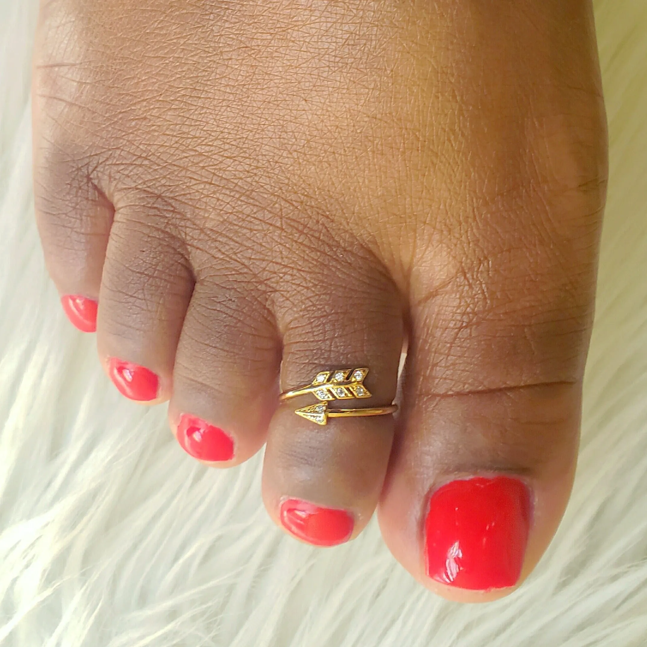 Gold Dipped Arrow Ring