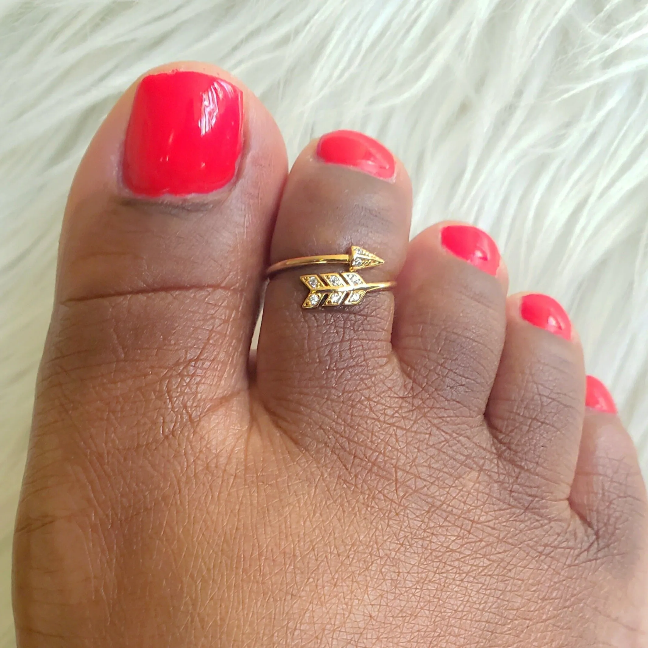 Gold Dipped Arrow Ring