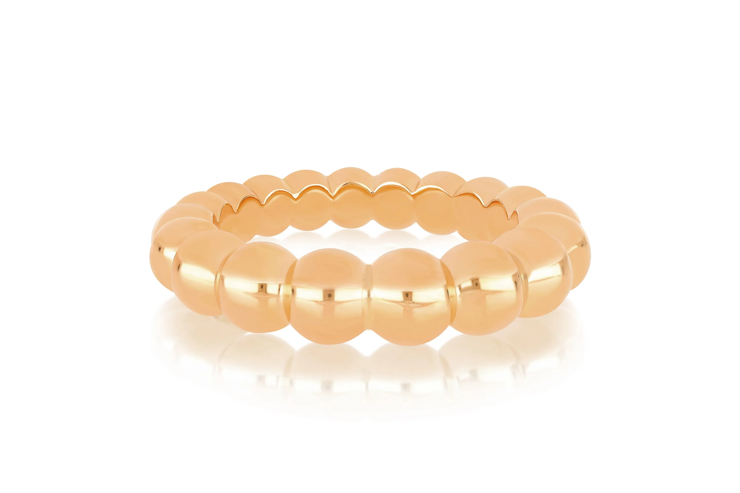 Gold Jumbo Ball Stack Ring