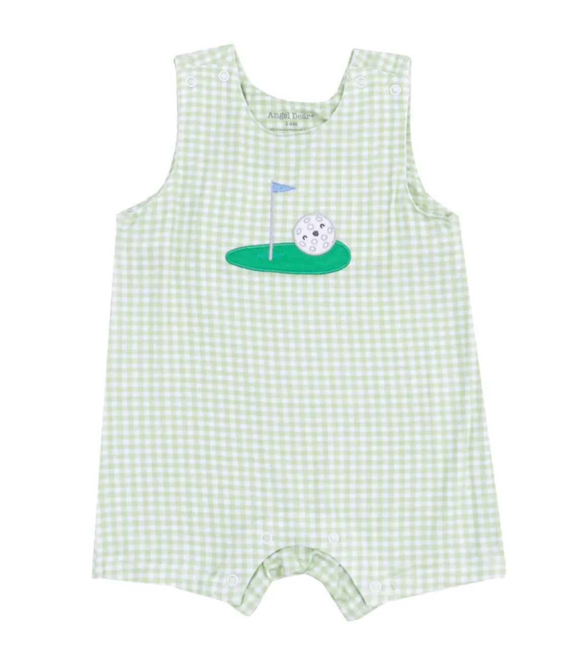 Golf Applique Sleeveless Shortie Romper