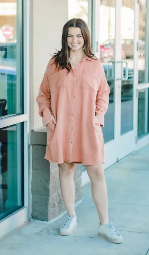 Gotta Pick a Favorite Coral Dress