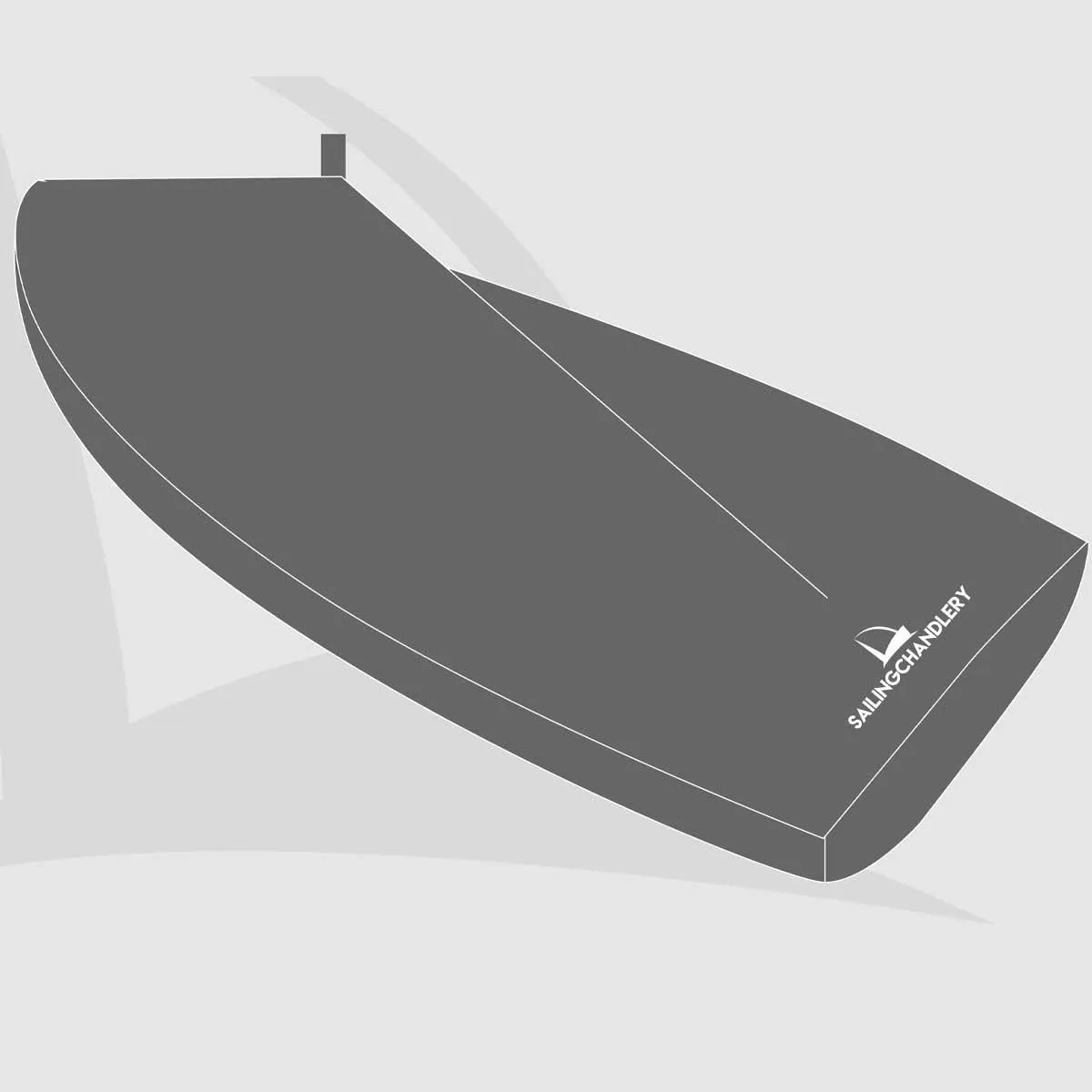 GP14 Boat Cover - Boom Up -  PVC Grey