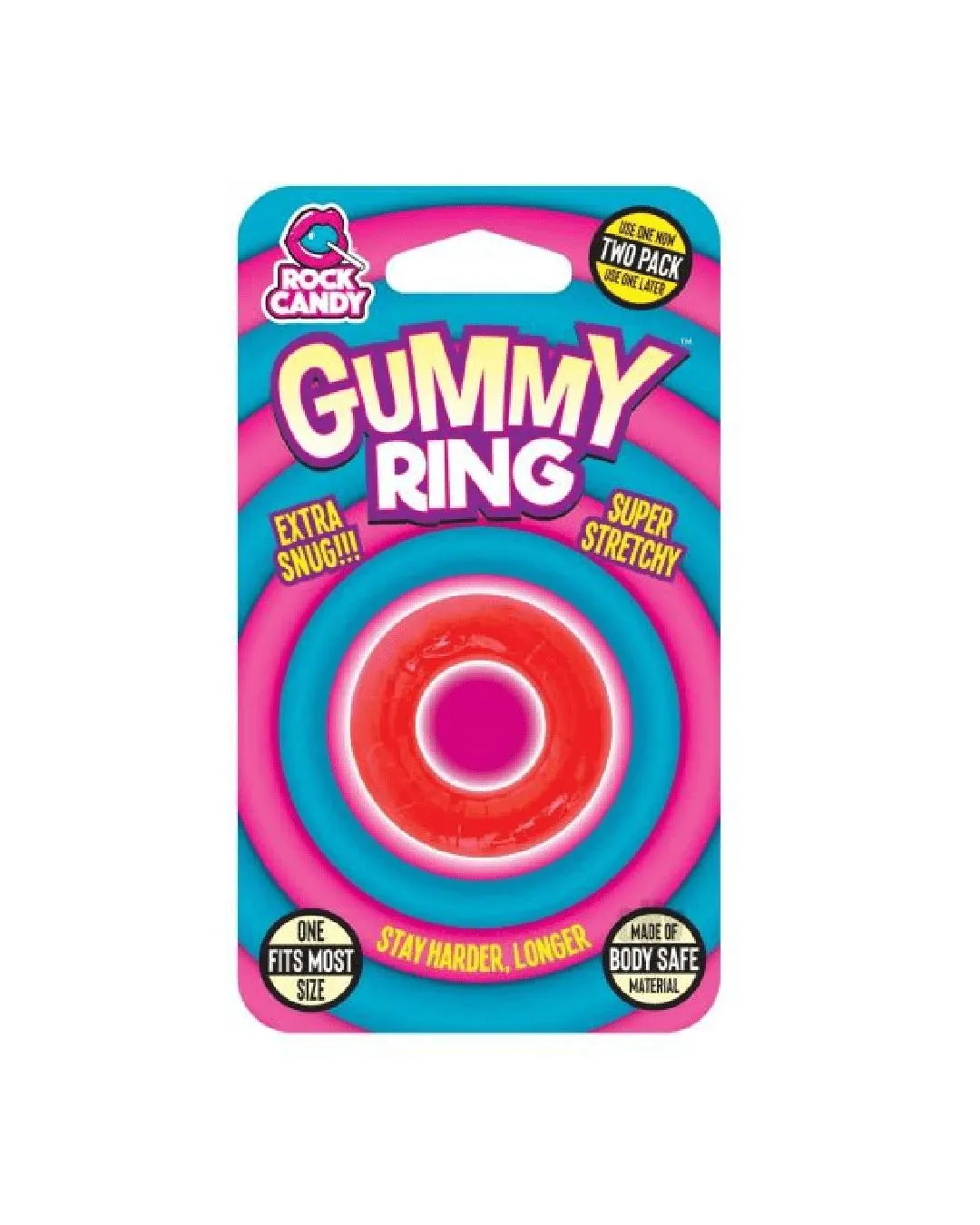 Gummy Ring Stretchy Red Beginner's Cock Ring