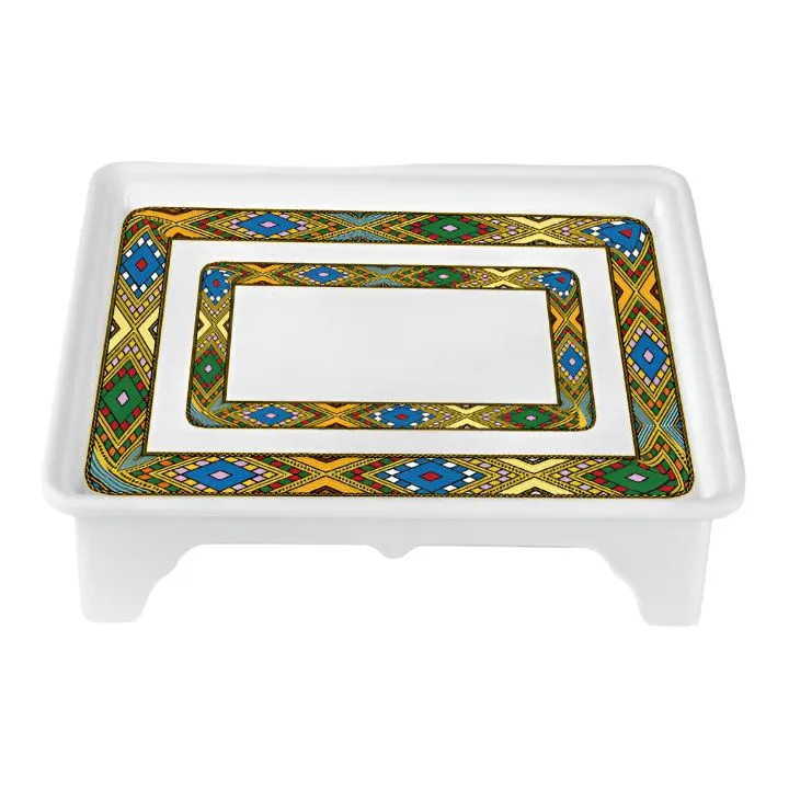 Habesha Shewhat Melamine coffee table Mid 601 37x28x5.8cm pattern/Illustration
