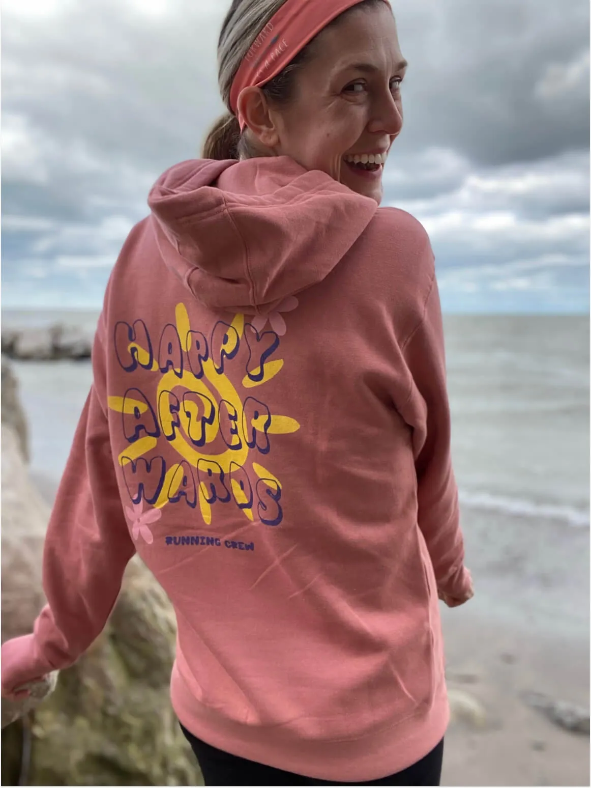 Happy Afterwards Running Crew Women's Fitted Hoodie
