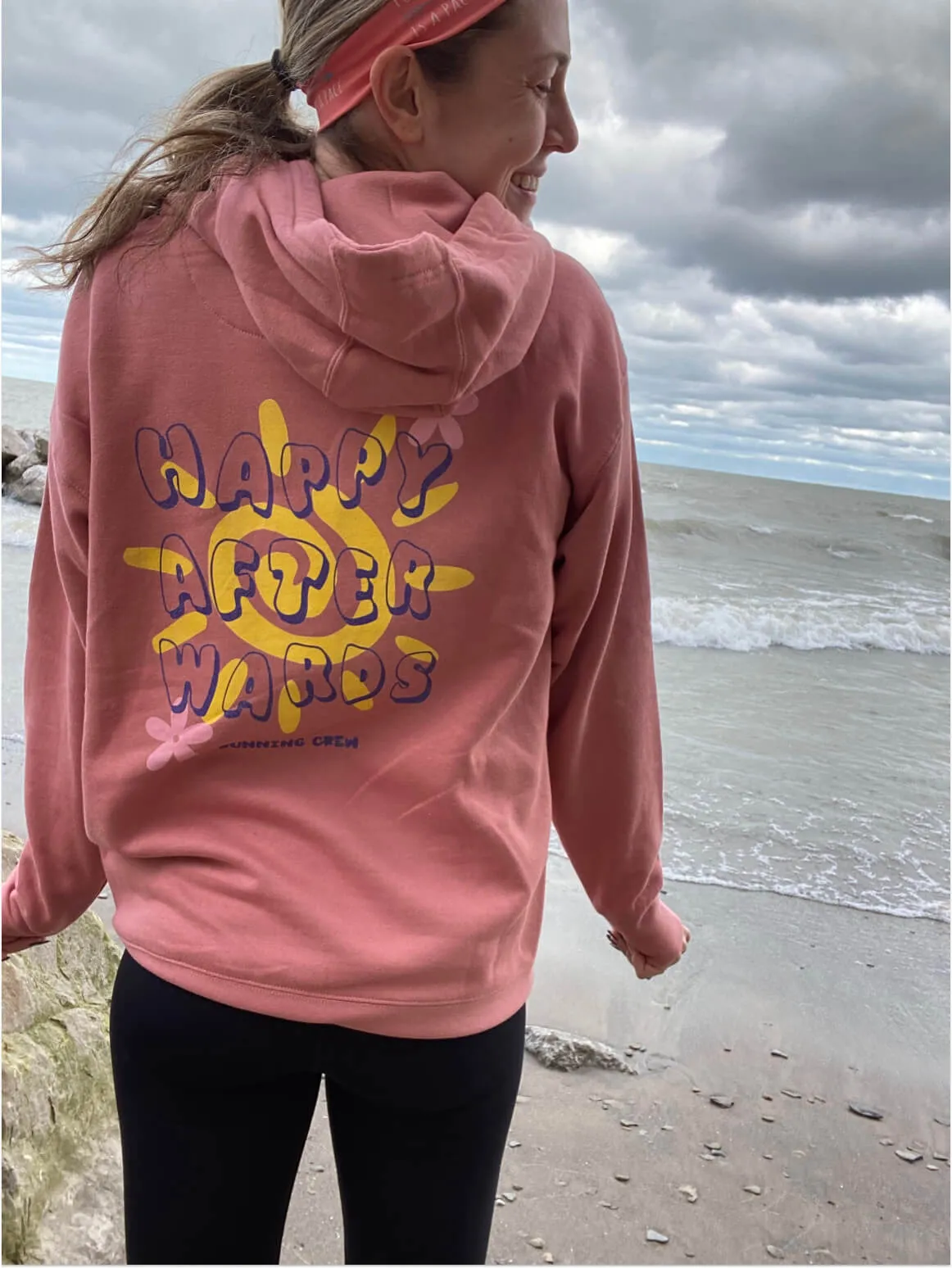 Happy Afterwards Running Crew Women's Fitted Hoodie