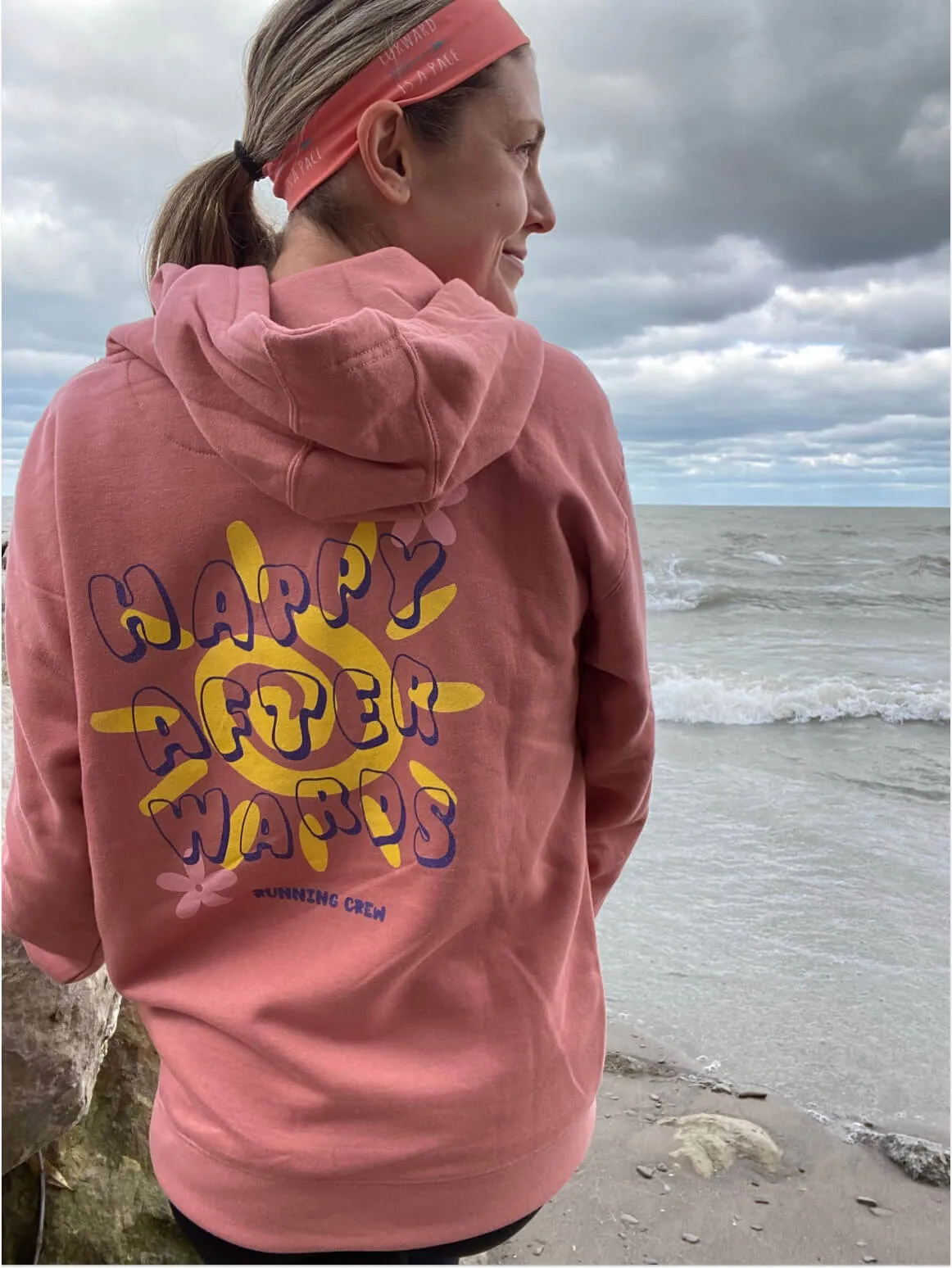 Happy Afterwards Running Crew Women's Fitted Hoodie