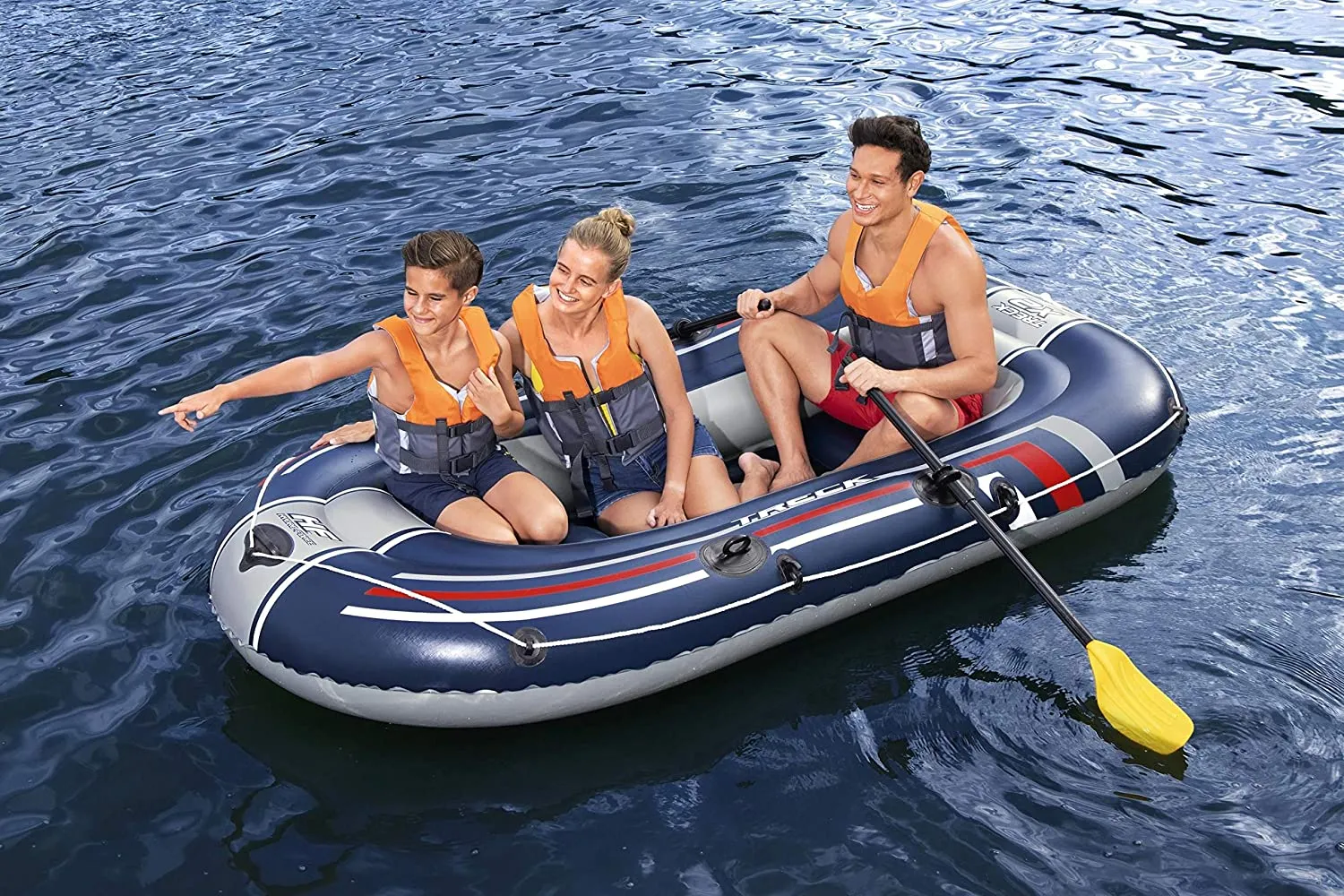 Hydro Force Raft Trek X2 Inflatable Rubber Boat Set