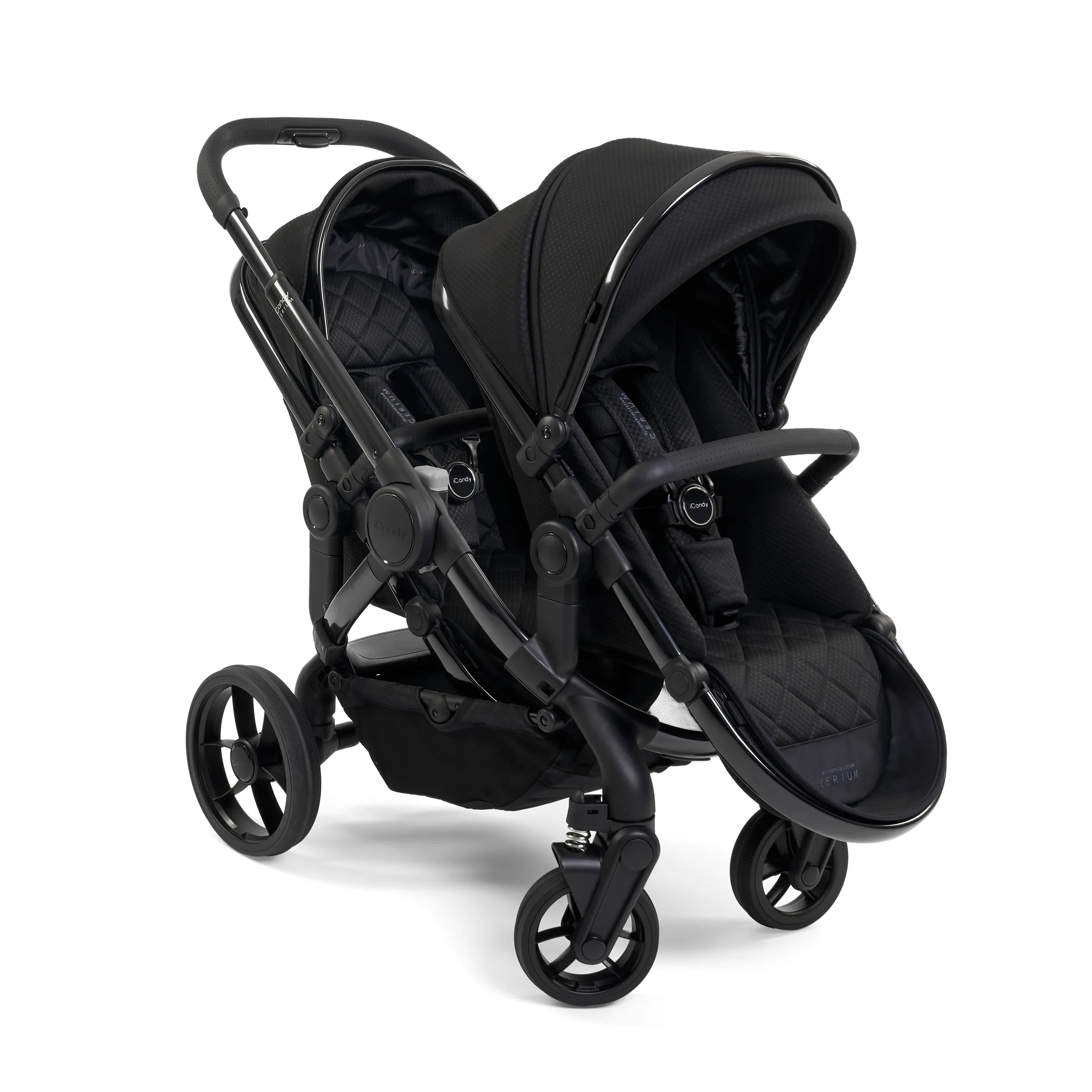 iCandy Peach 7 Cerium Double Complete Cybex Bundle in Black