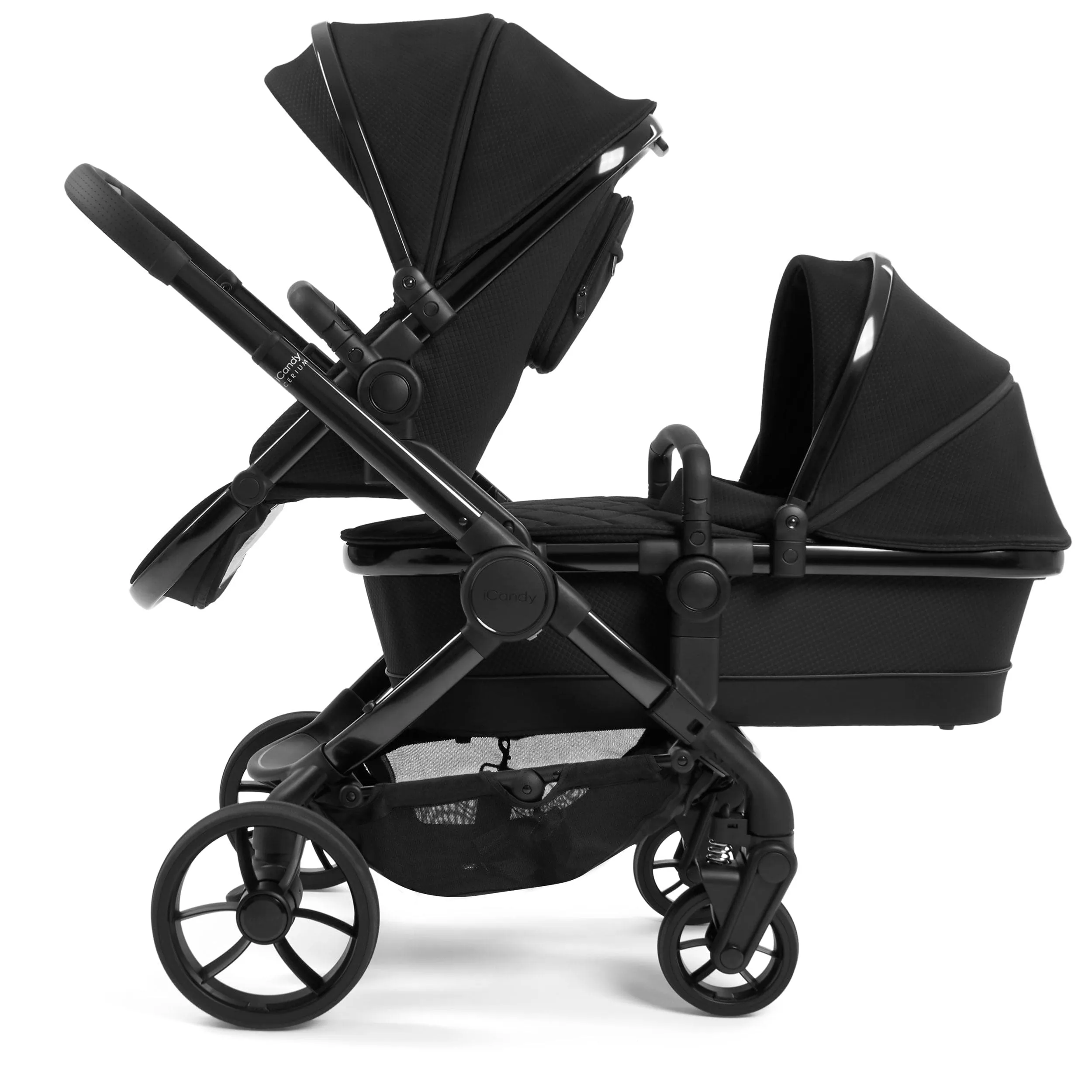 iCandy Peach 7 Cerium Double Complete Cybex Bundle in Black