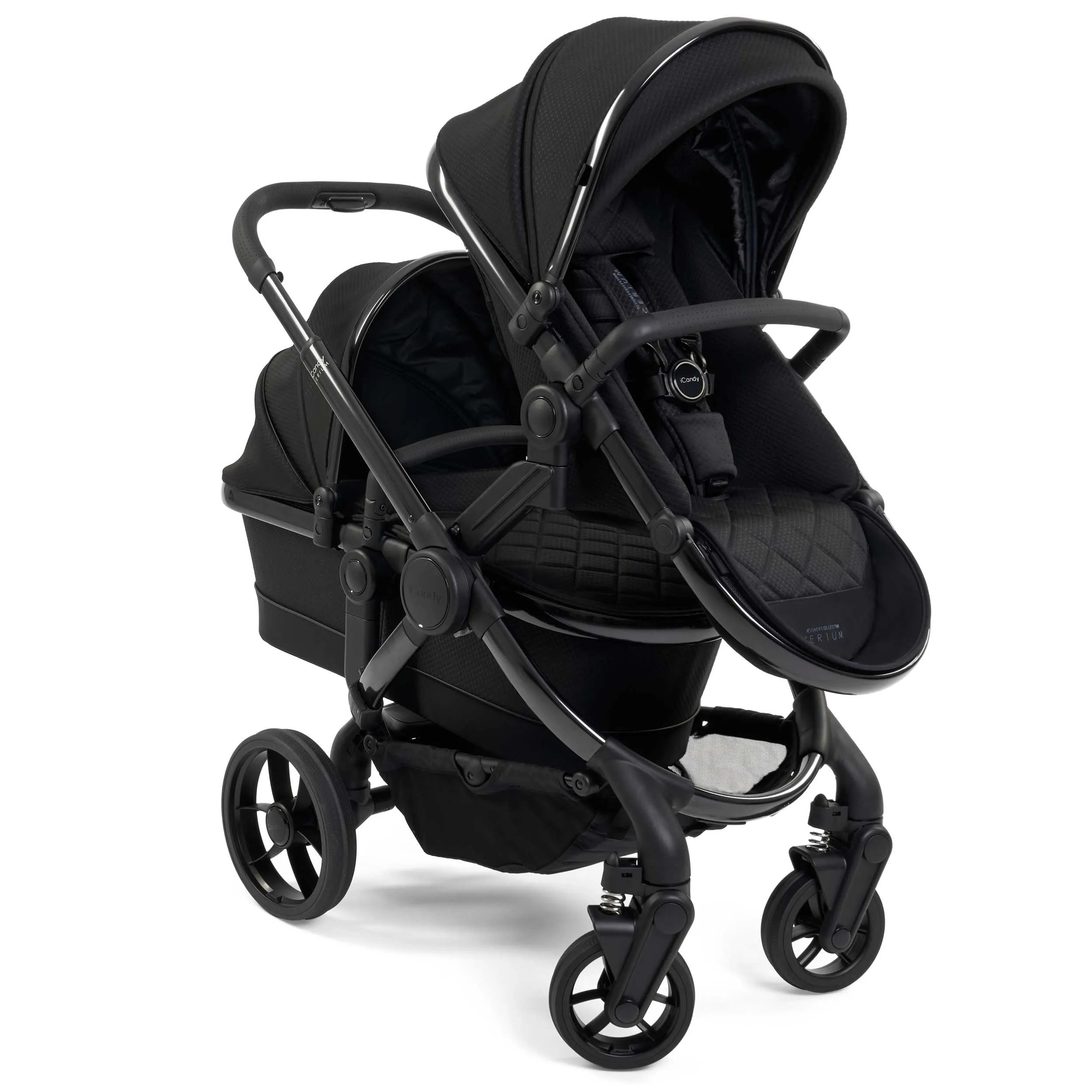 iCandy Peach 7 Cerium Double Complete Maxi-Cosi Bundle in Black
