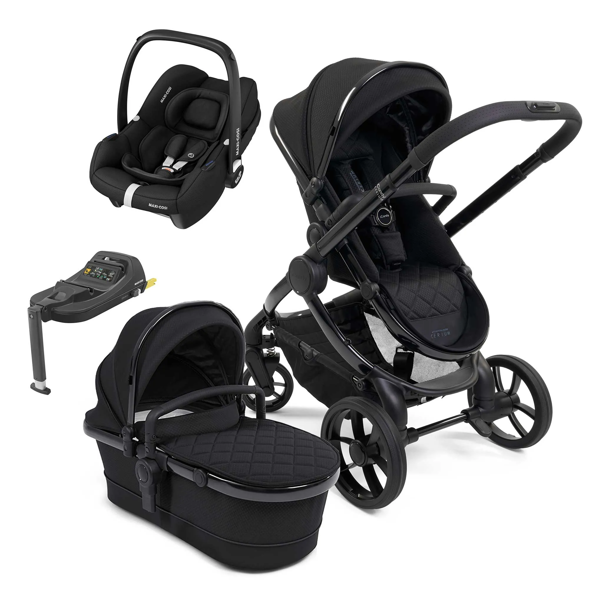 iCandy Peach 7 Cerium Maxi-Cosi Combo Bundle in Black