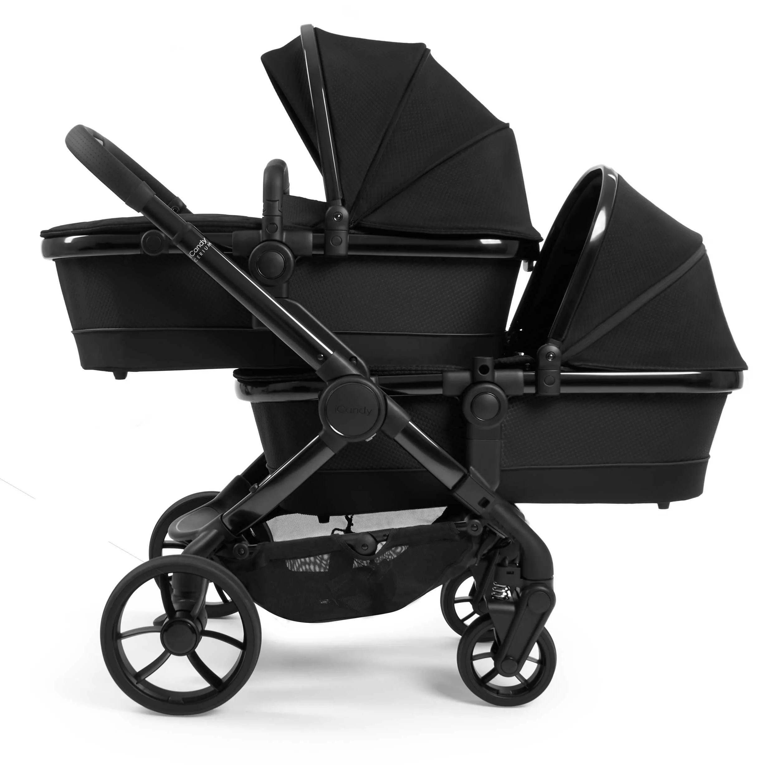 iCandy Peach 7 Cerium Twin Cocoon Combo Bundle in Black