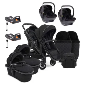 iCandy Peach 7 Cerium Twin Cocoon Combo Bundle in Black