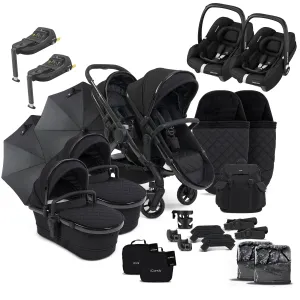iCandy Peach 7 Cerium Twin Maxi-Cosi Combo Bundle in Black