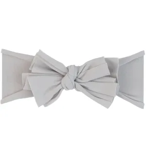 Jersey Cotton Spandex Baby Headband - Grey