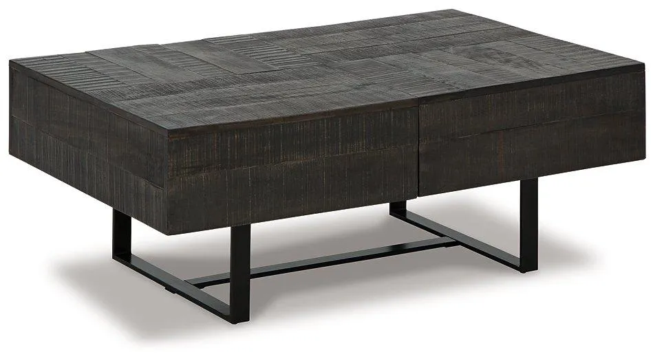 Kevmart Grayish Brown/Black Coffee Table