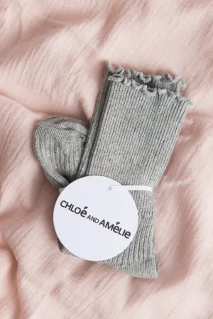 Knee High Socks - Grey Marle