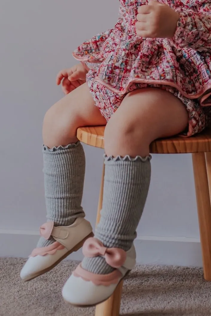 Knee High Socks - Grey Marle