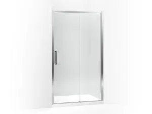 KOHLER K-706104-L Torsion Frameless sliding shower door, 76-7/8"H x 48"W, right-hand door in Bright Polished Silver