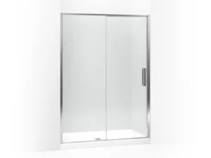 KOHLER K-706108-L Torsion sliding shower door, 76-7/8"H x 60"W, left-hand door in Bright Polished Silver