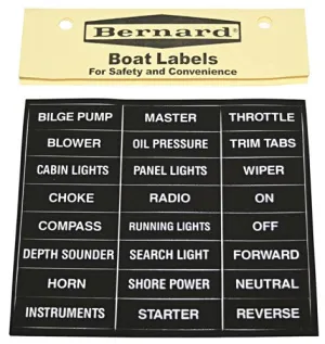 Label -Boat Stick-On