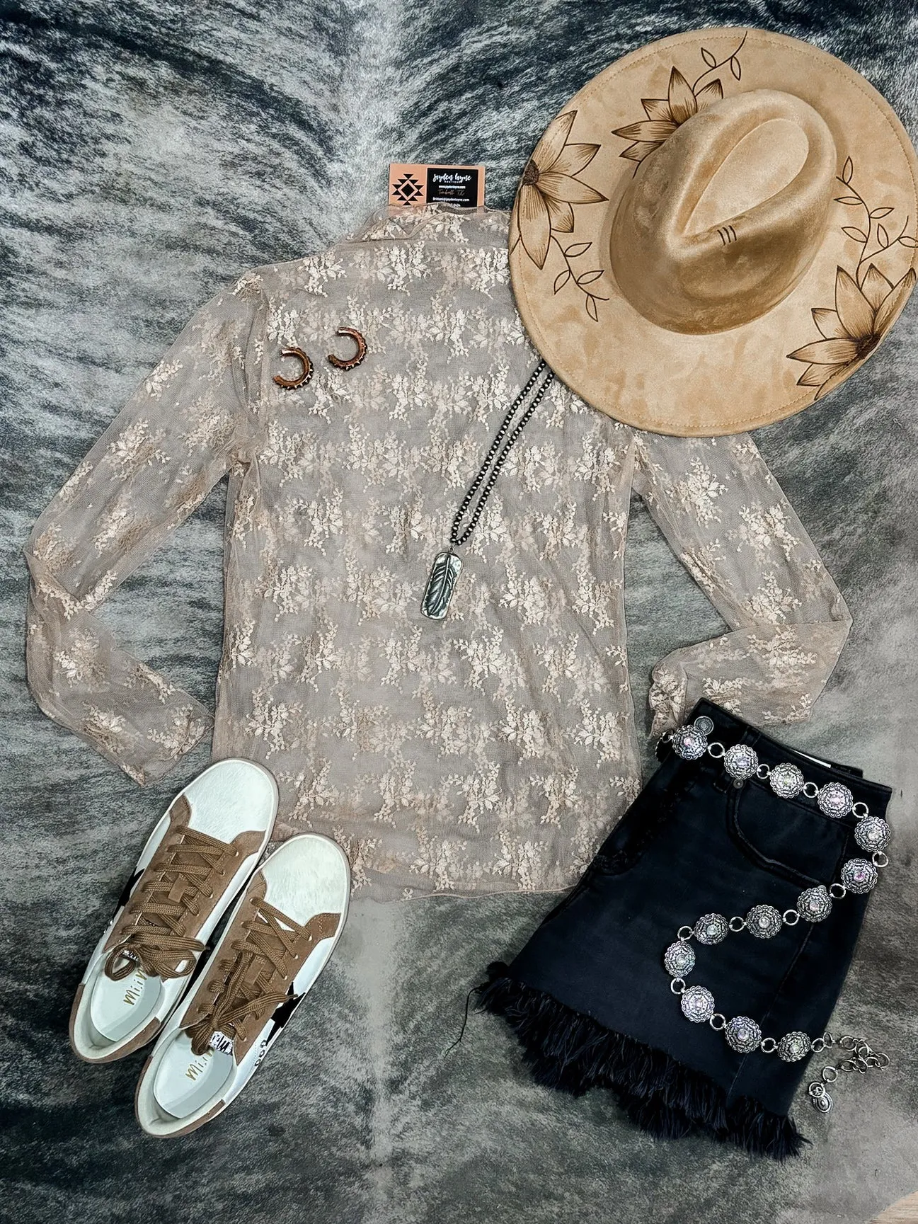 Lace Long Sleeve Top