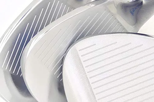 LAZRUS Forged Golf Wedge Set for Men - 52 56 60 Degree Golf Wedges   Milled Face for More Spin - Great Golf Gift (Silver Left Handed, LH, Silver 52,56,60 Set)