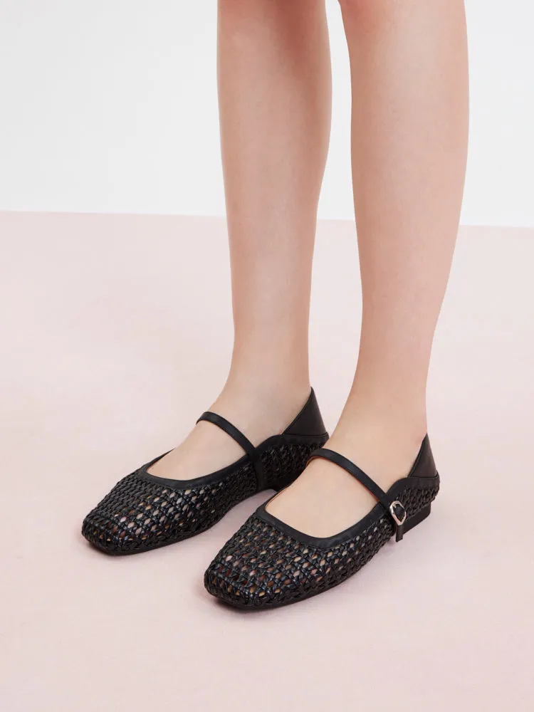 Leonie Woven Mary Janes