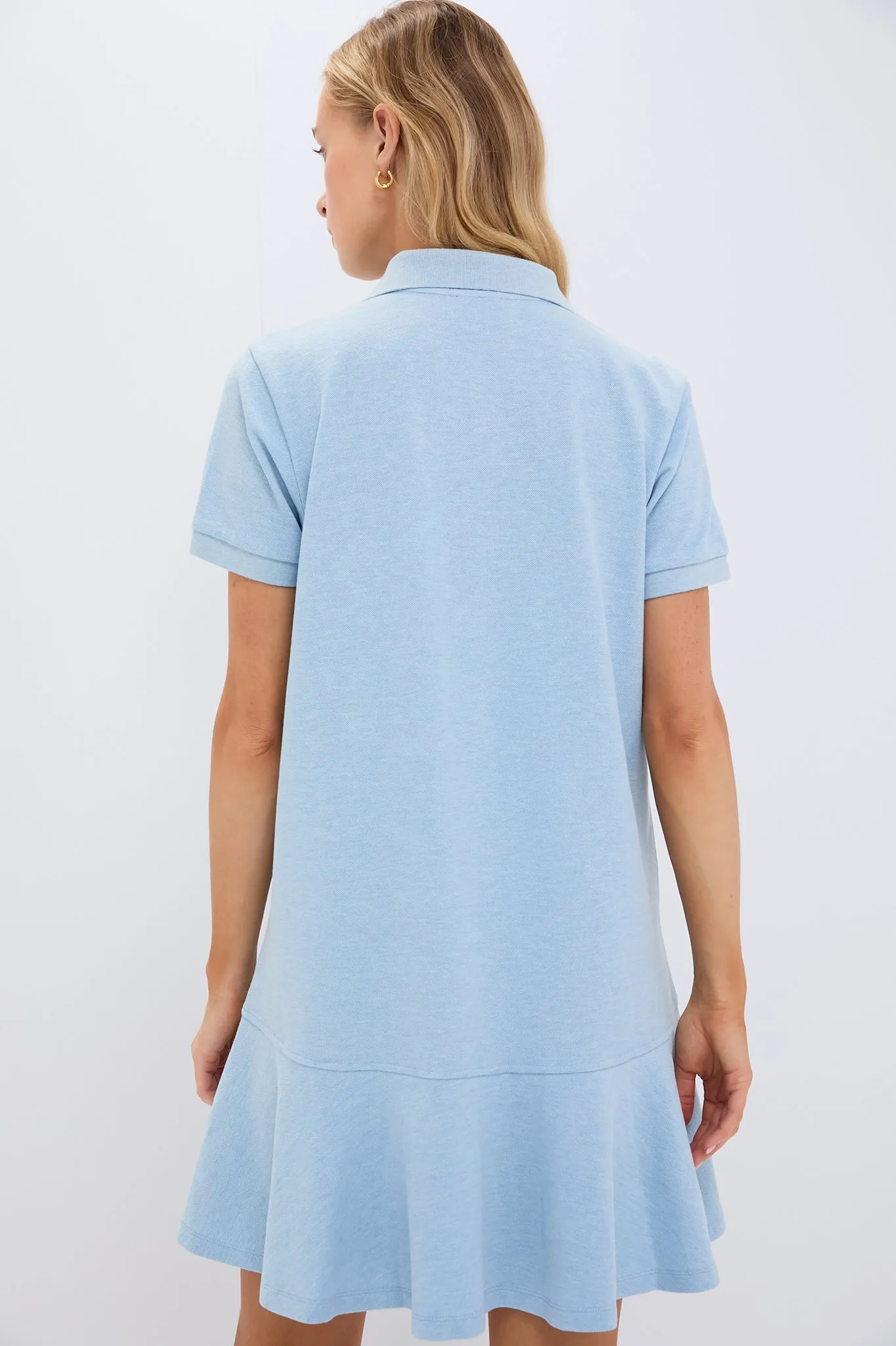 Light Blue Pique May Polo Dress