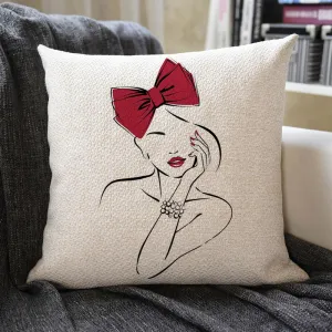 Lines Art Linen Pillowcase