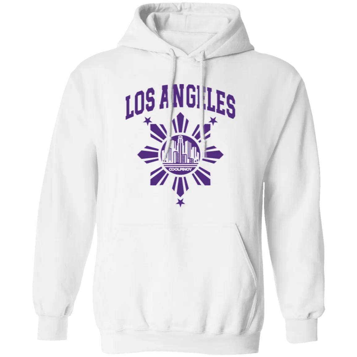Los Angeles with Sun and Stars Unisex Pullover Hoodie