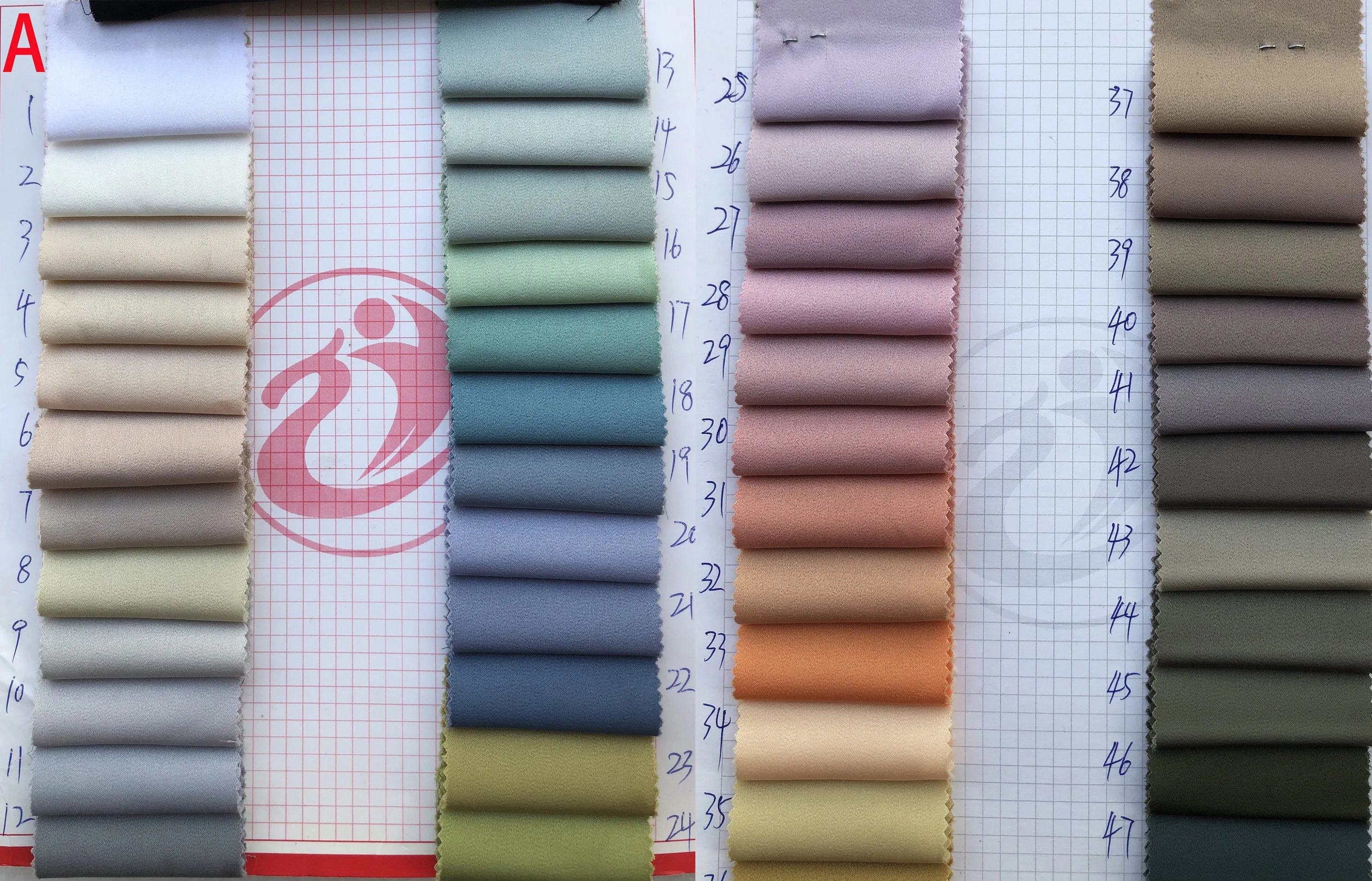 Lux stretchy satin swatch