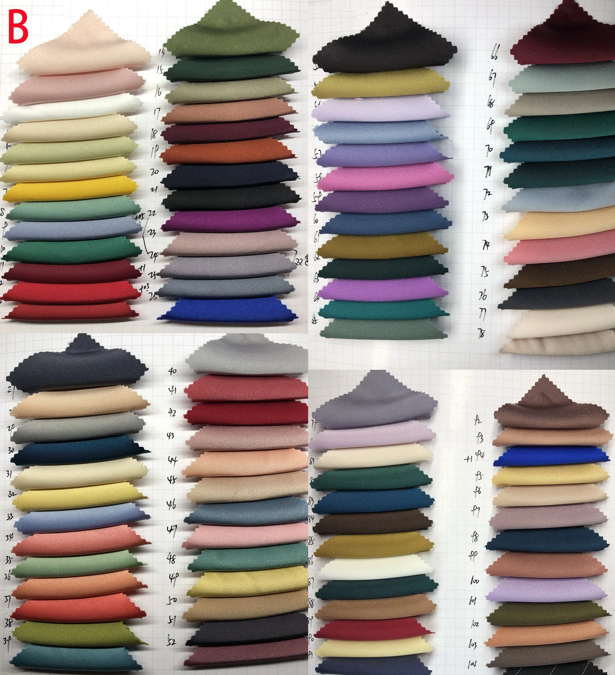 Lux stretchy satin swatch