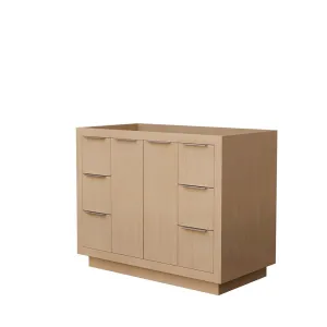 Maroni 42 Inch Single Bathroom Vanity in Light Straw