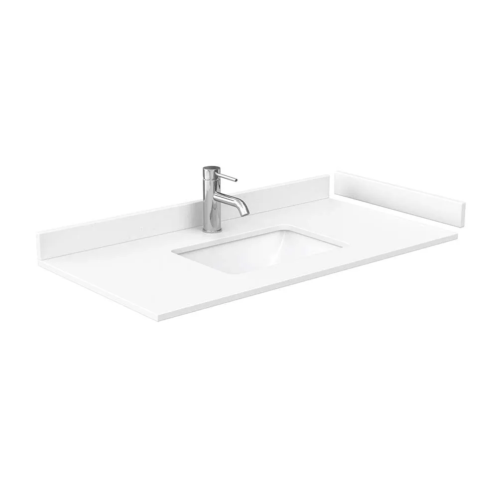 Maroni 42 Inch Single Bathroom Vanity in Light Straw
