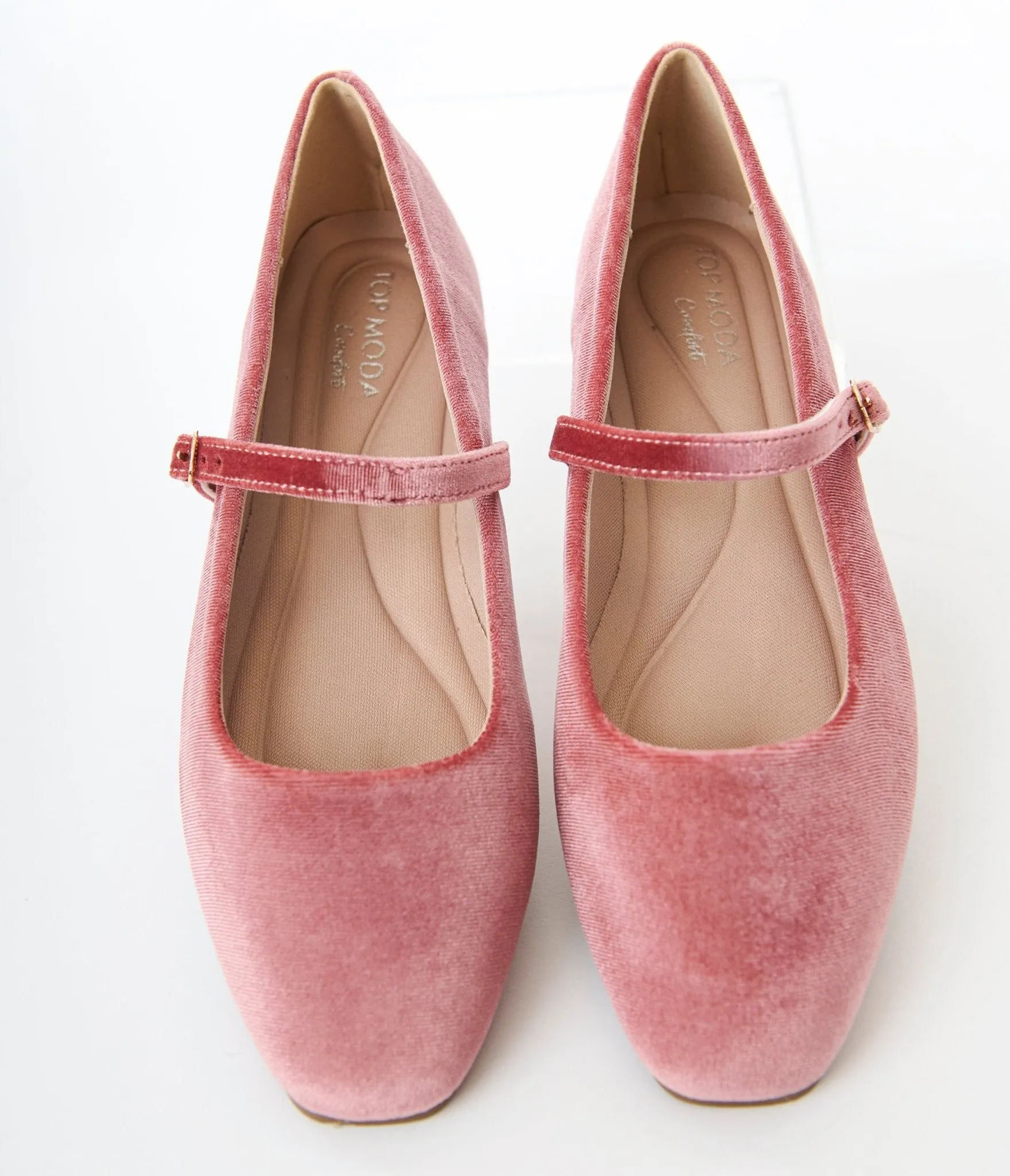 Mauve Velvet Ballet Flats