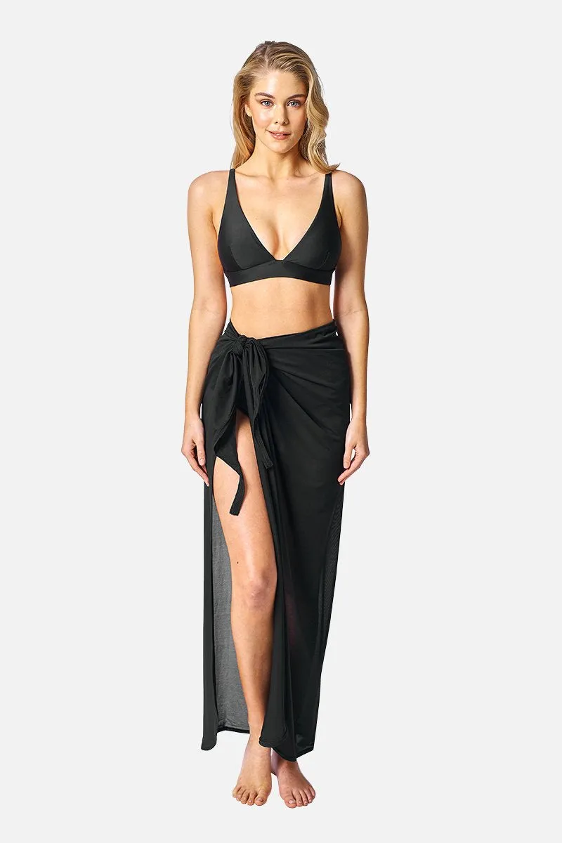 Maxi Mesh Sarong BLACK