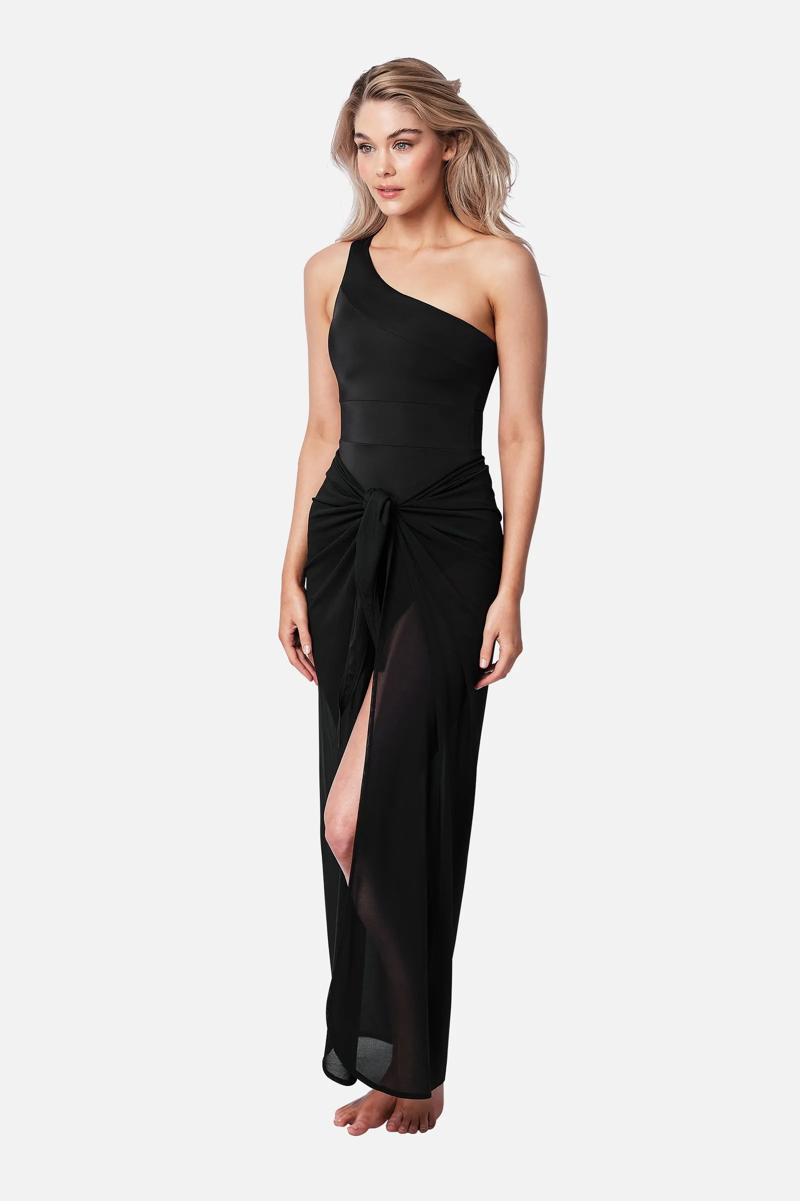 Maxi Mesh Sarong BLACK