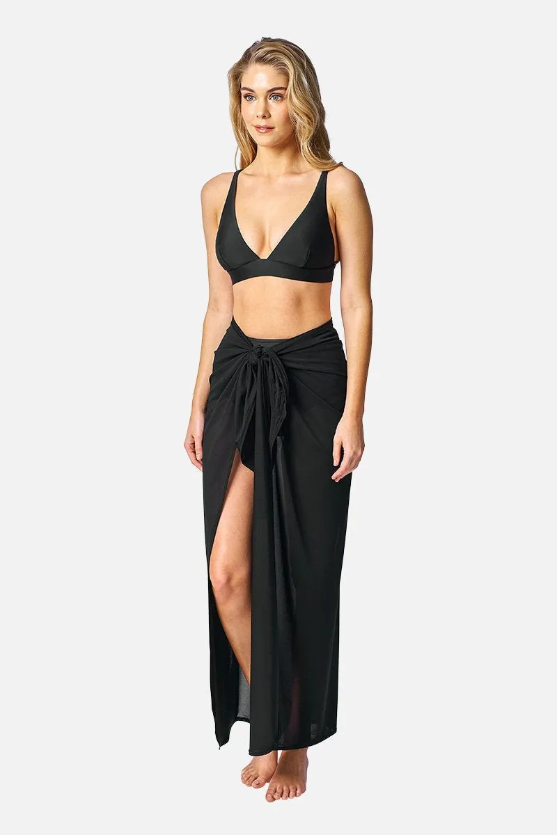 Maxi Mesh Sarong BLACK