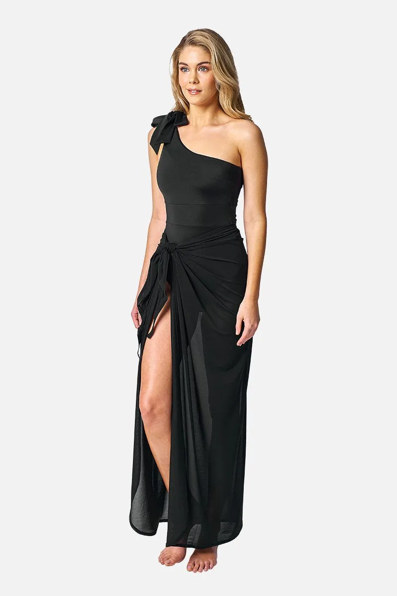 Maxi Mesh Sarong BLACK