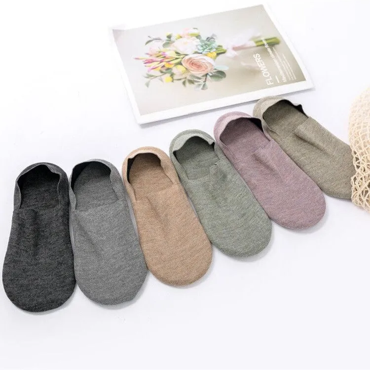 Mink Cashmere Soft Comfy No Show Non- Slip Socks
